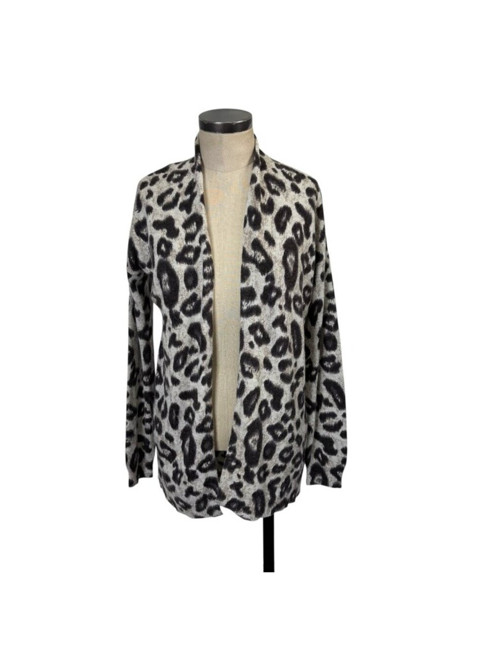 H&M Wool Blend Cardigan Small Leopard